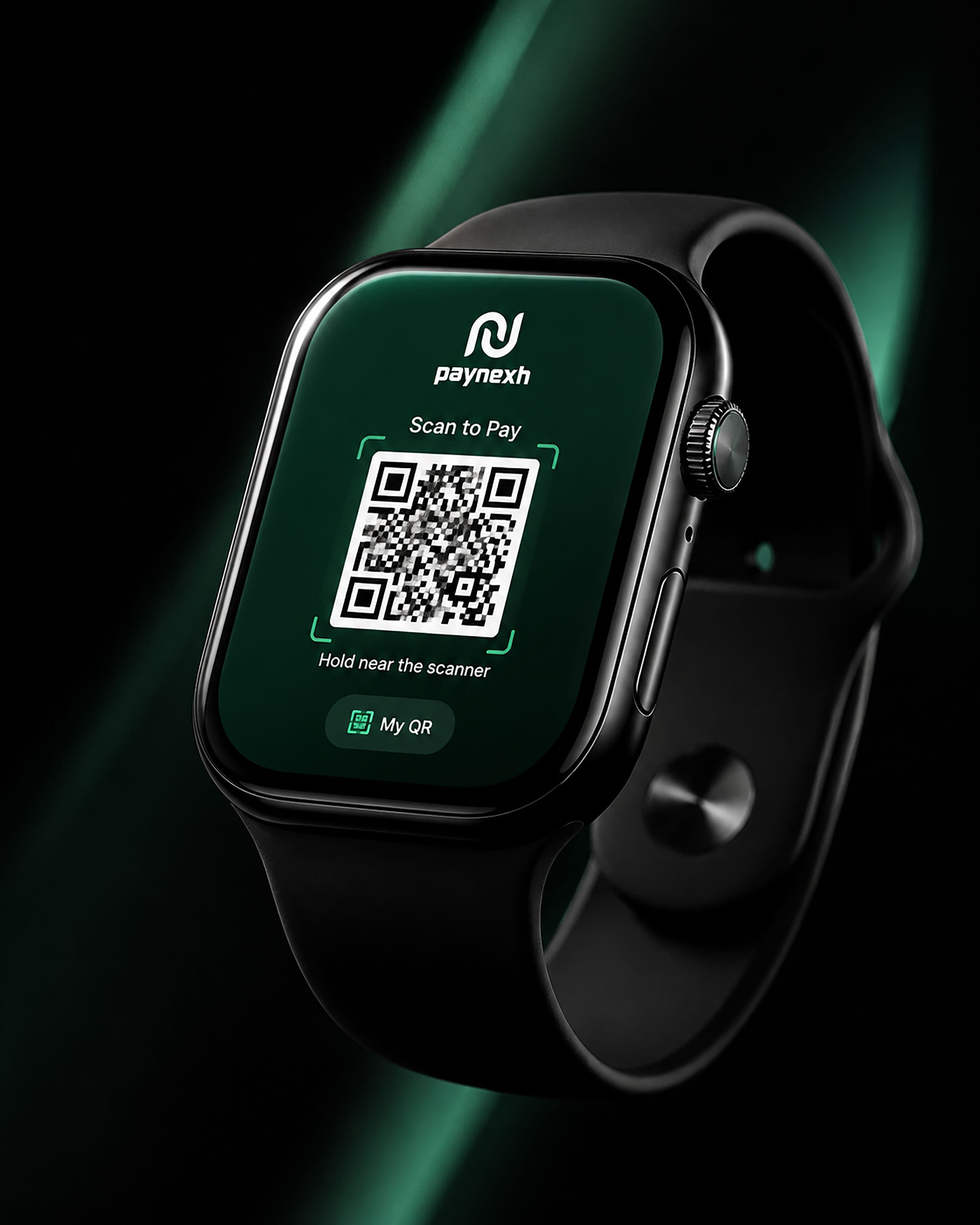 Paynexh scan-to-pay watch concept