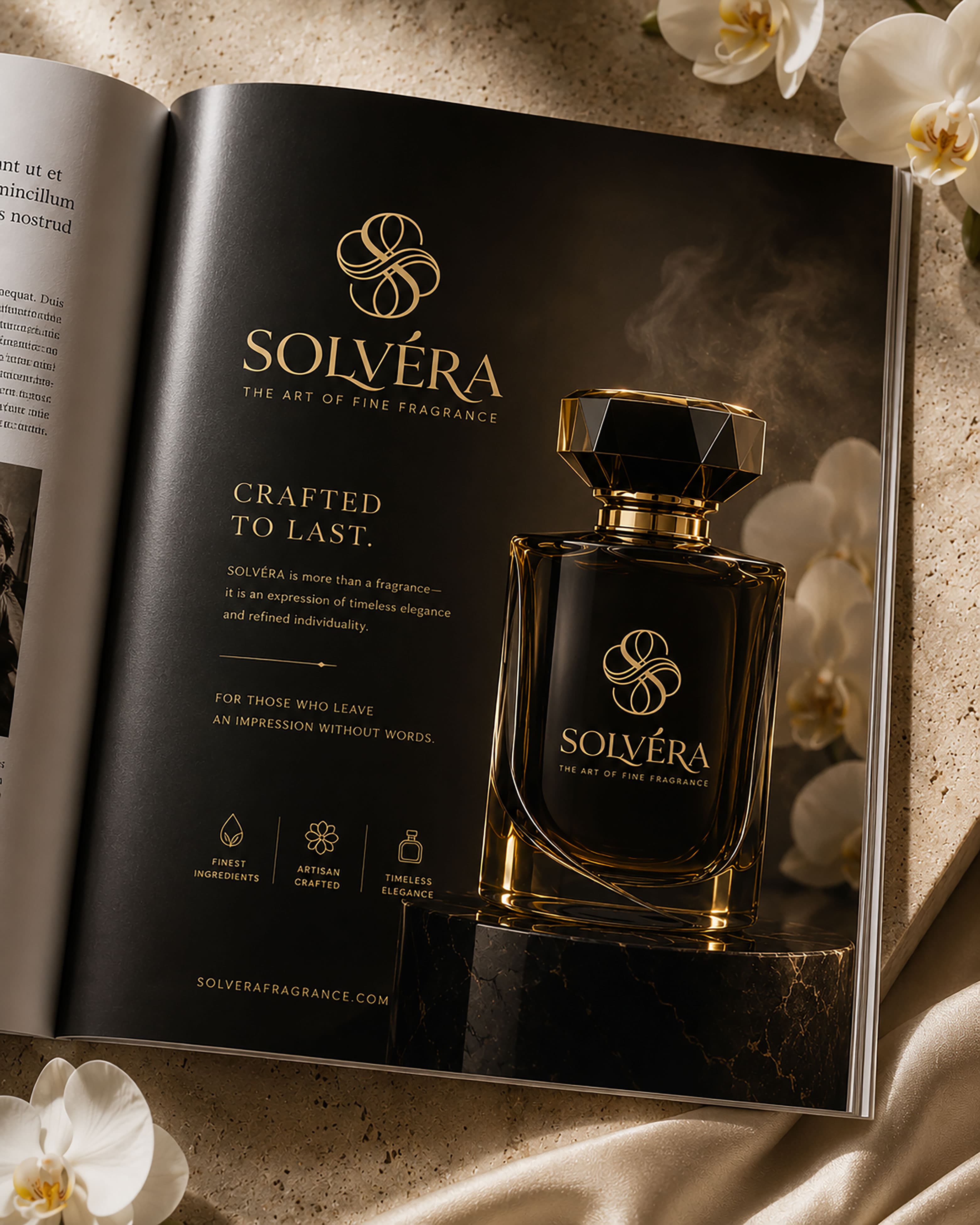 SOLVÉRA brand identity application